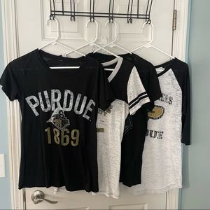 Four XL Purdue shirts